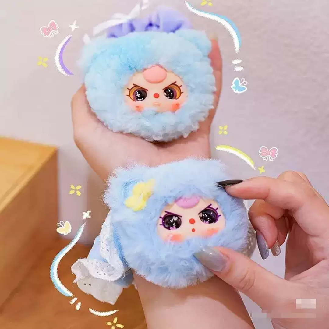 Baby Three Flower Hair Rope Scrunchie Plush Series Blind Box