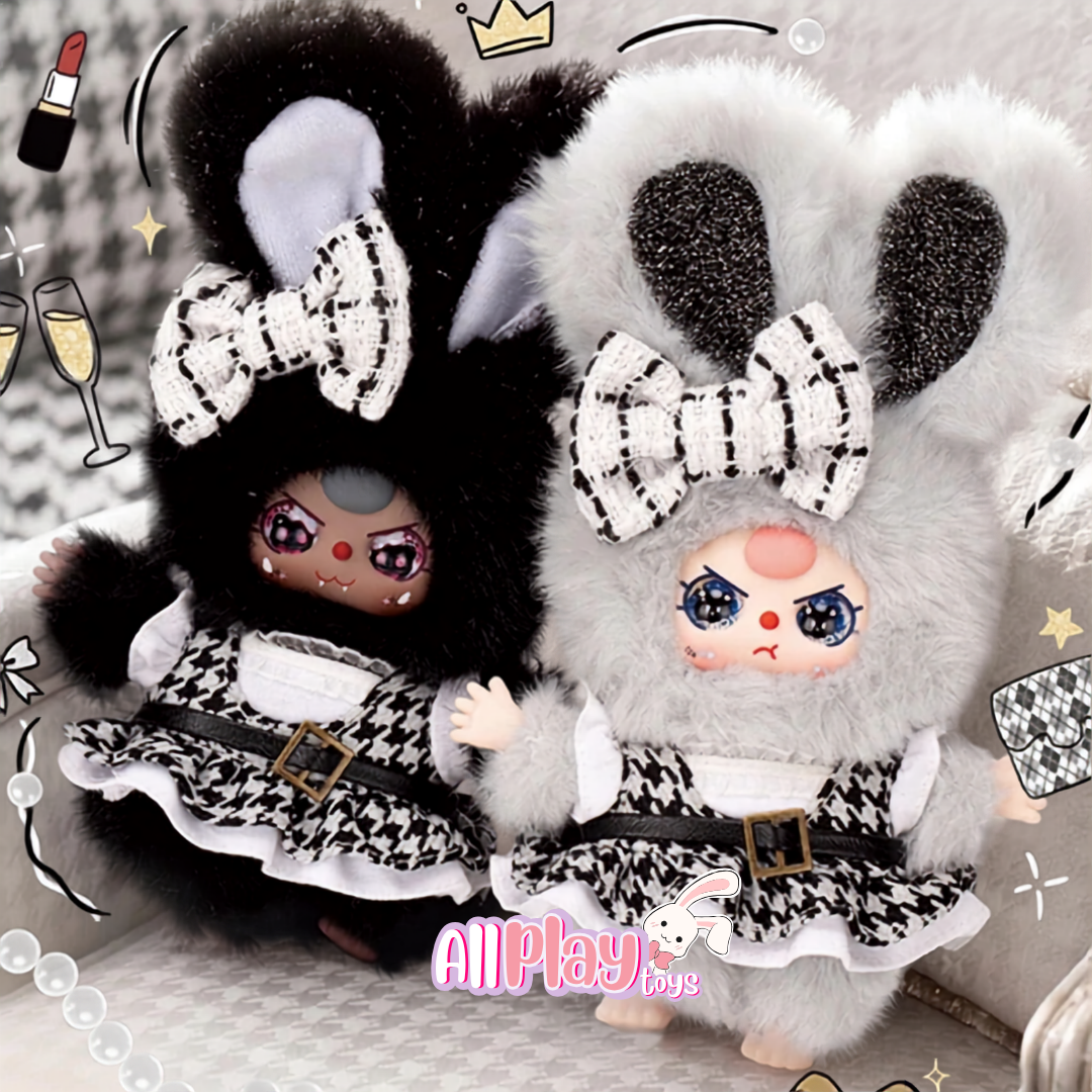 Baby Three Absolute Black White Plush Series Blind Box