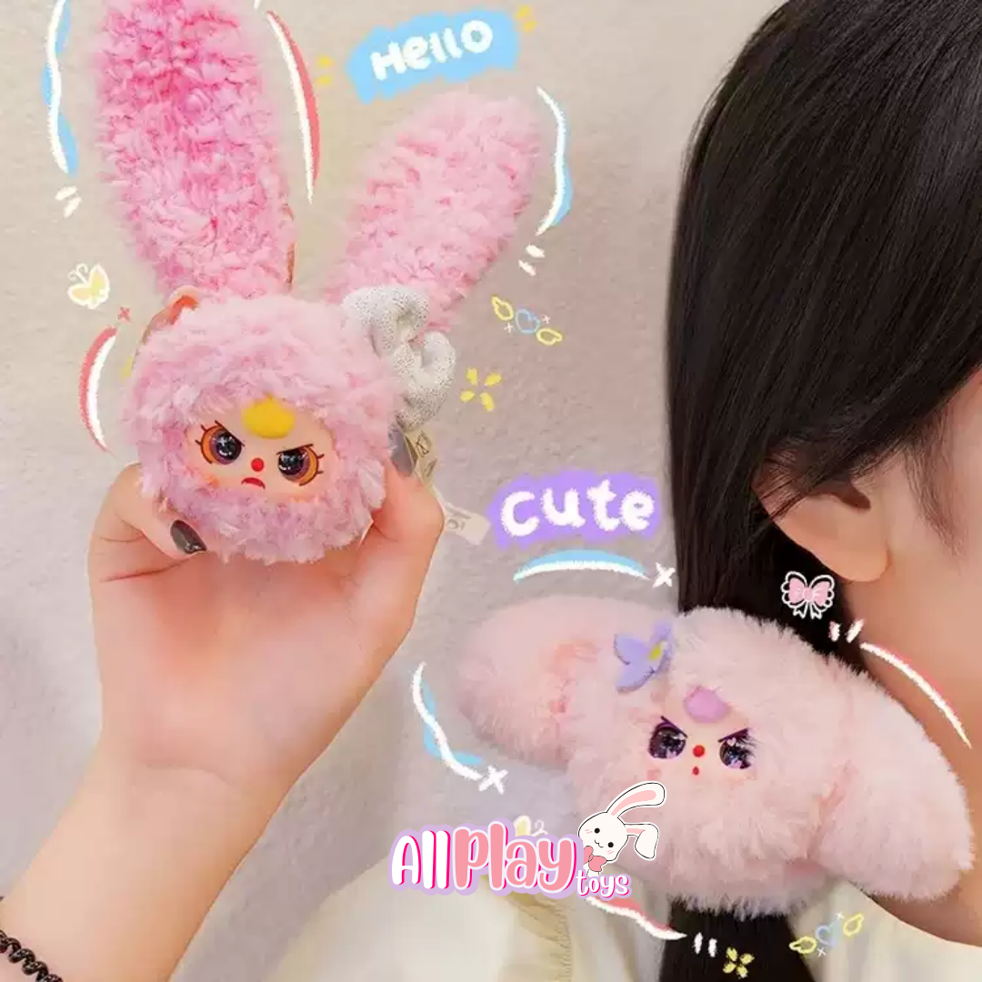 Baby Three Flower Hair Rope Scrunchie Plush Series Blind Box Case
