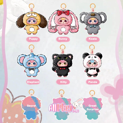 Baby Three Mini Animal World Plush Blind Box Case